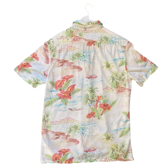 Faherty Kona Convertible Collar Printed EcoVero Camp Shirt Multi Men’s - Picture 5 of 13